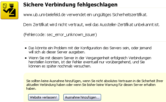 Screenshot aus dem Firefox-Browser Screenshot aus dem Firefox-Browser