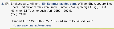 Titel in das Exportverzeichnis übernommen