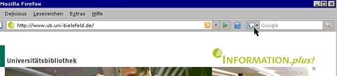 Suchmaschinenliste im Browser (Firefox)