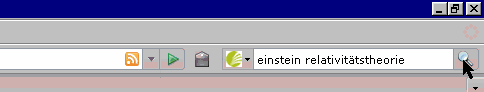 Suche im Bibliothekskatalog über die Suchmaschinenliste (Firefox)