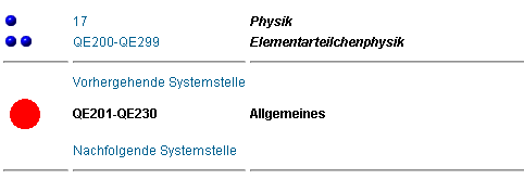 Screenshot aus der Systematik