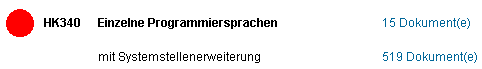 Screenshot aus der Systematik
