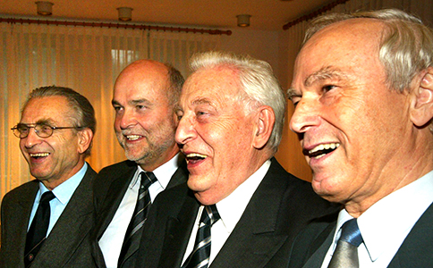 Four former rectors of Bielefeld University
